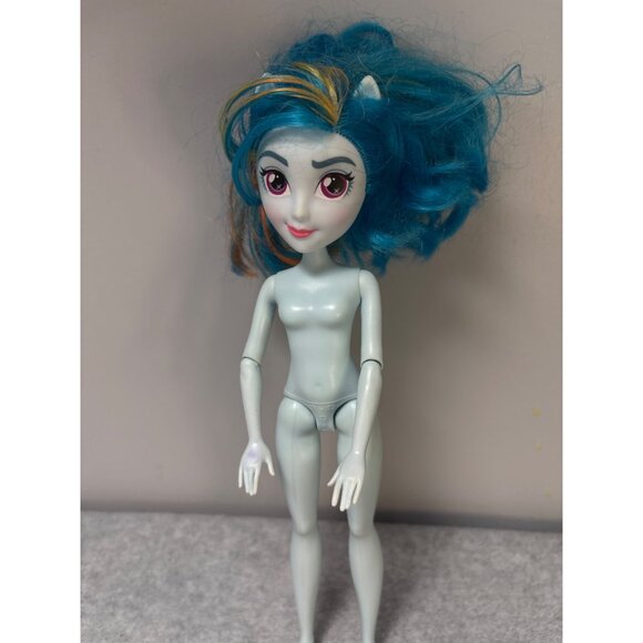 My Little Pony Equestria Girls Rainbow Dash Doll 2017 Blue Hair Mattel Collectib - Picture 2 of 5
